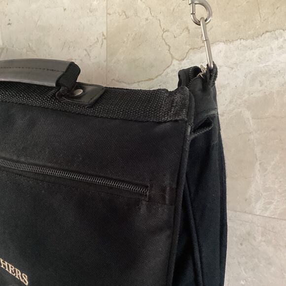 Lehman Brothers Black Canvas Work Bag Corporate Collapse Chic, Finance Bro Grail - Picture 6 of 11